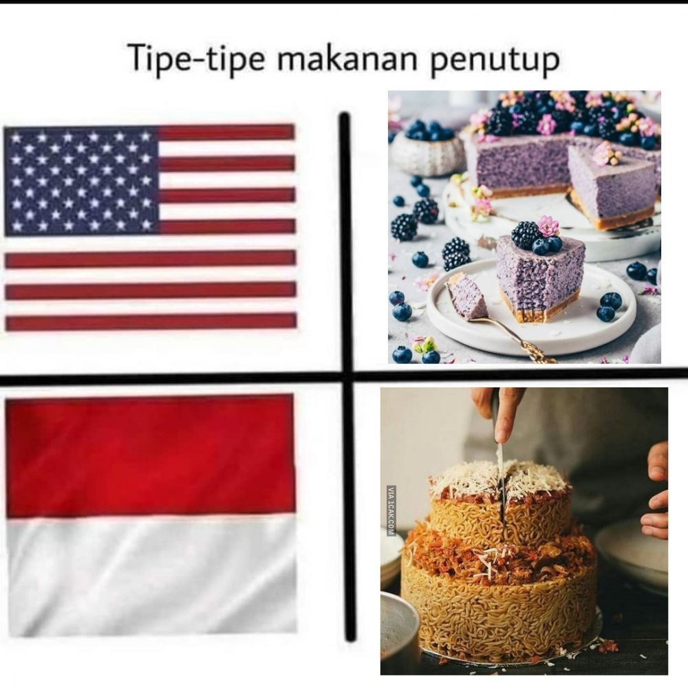 Makanan Penutup Indonesia VS Luar Negeri